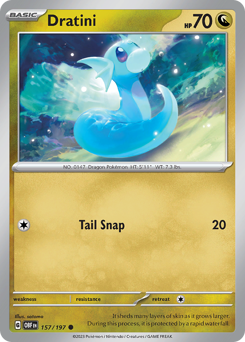 Dratini #157 Obsidian Flames