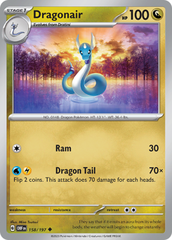 Dragonair #158 Obsidian Flames