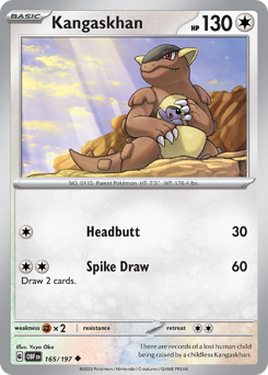 Kangaskhan #165 Obsidian Flames
