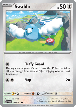 Swablu #169 Obsidian Flames