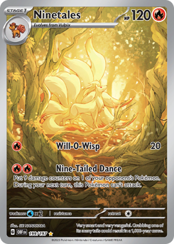 Ninetales #199 Obsidian Flames