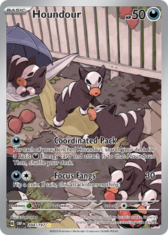 Houndour #204 Obsidian Flames