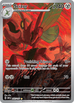 Scizor #205 Obsidian Flames