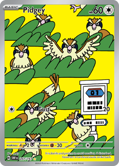 Pidgey #207 Obsidian Flames