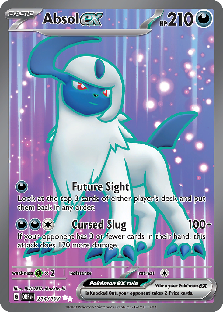 Absol ex #214 Obsidian Flames