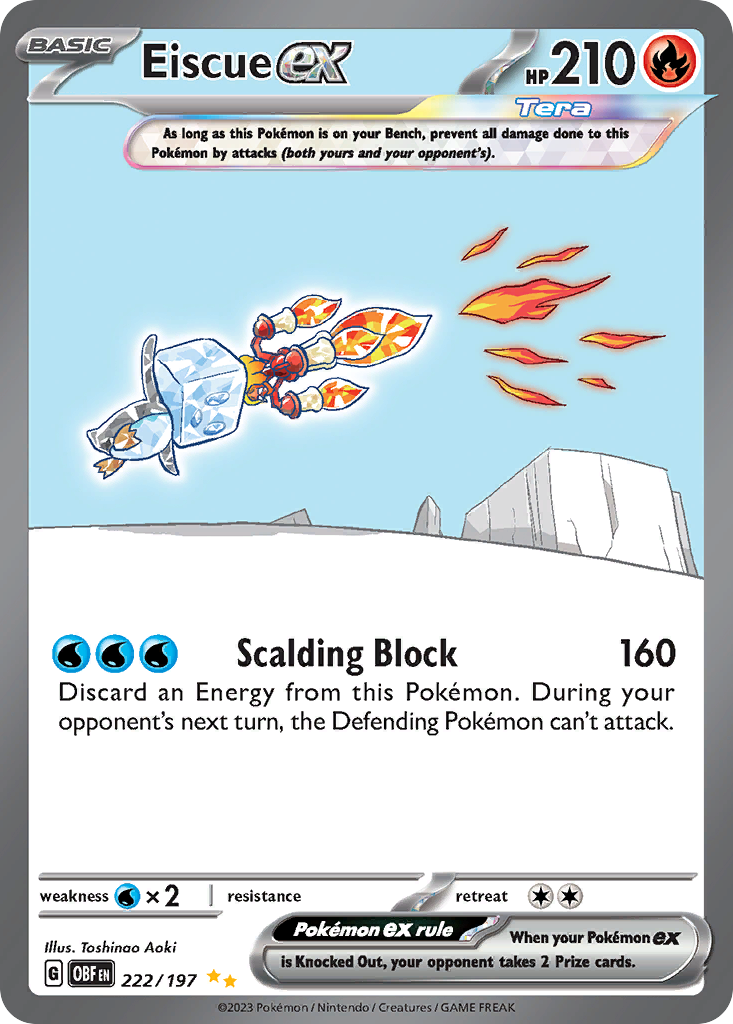 Eiscue ex #222 Obsidian Flames