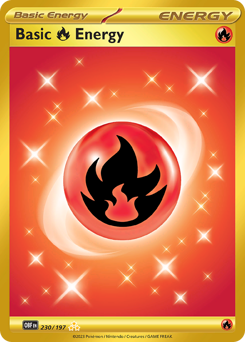 Basic Fire Energy #230 Obsidian Flames