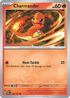 Charmander Obsidian Flames #26