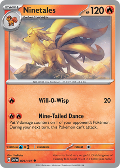 Ninetales #29 Obsidian Flames