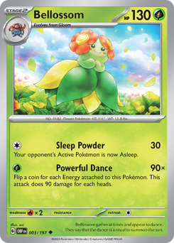 Bellossom #3 Obsidian Flames