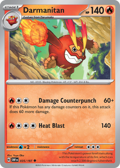 Darmanitan #35 Obsidian Flames