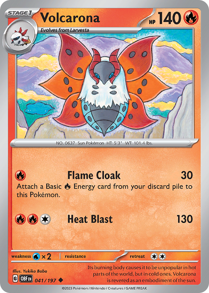 Volcarona #41 Obsidian Flames