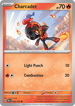 Charcadet Obsidian Flames #43