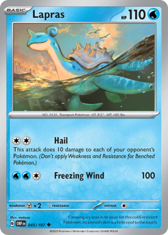 Lapras #45 Obsidian Flames