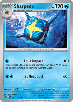 Sharpedo #47 Obsidian Flames