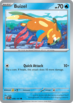 Buizel #48 Obsidian Flames