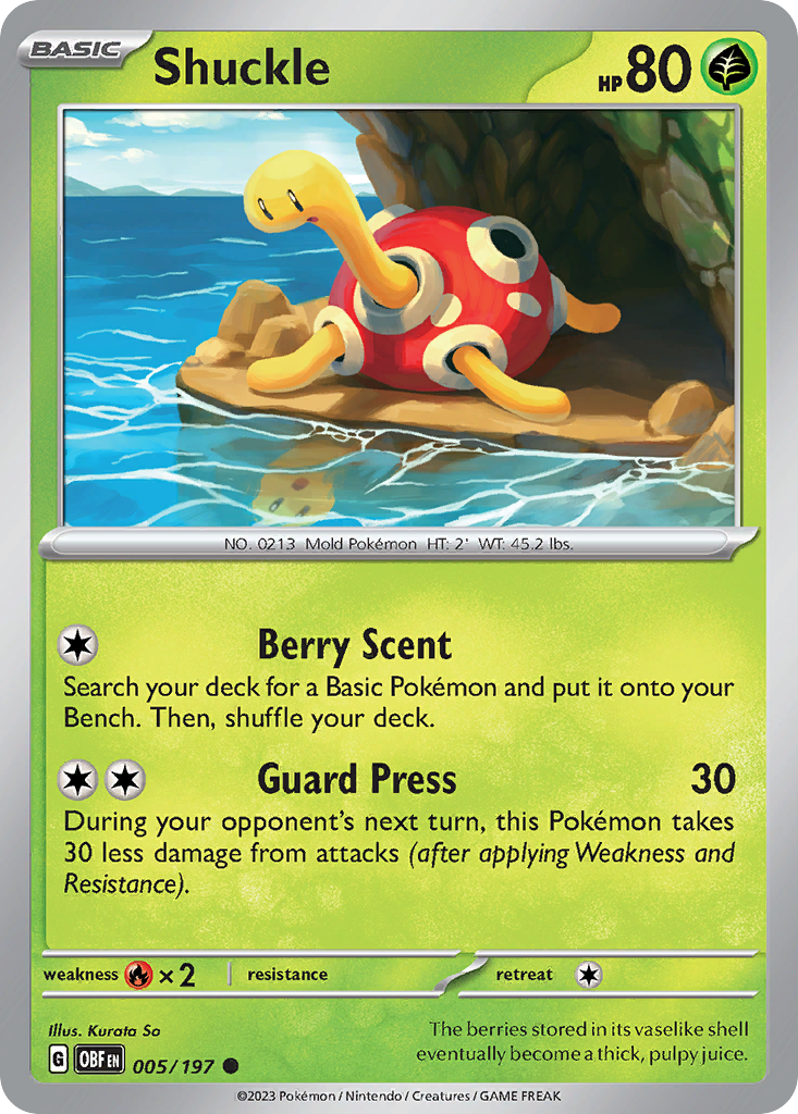 Shuckle #5 Obsidian Flames