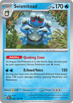 Seismitoad #52 Obsidian Flames