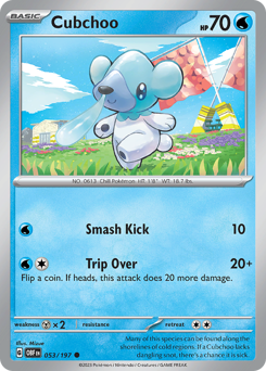 Cubchoo #53 Obsidian Flames