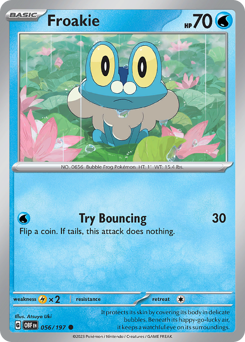 Froakie #56 Obsidian Flames