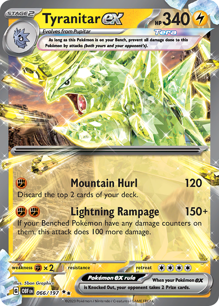 Tyranitar ex #66 Obsidian Flames