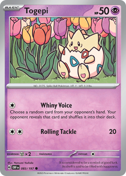 Togepi #83 Obsidian Flames