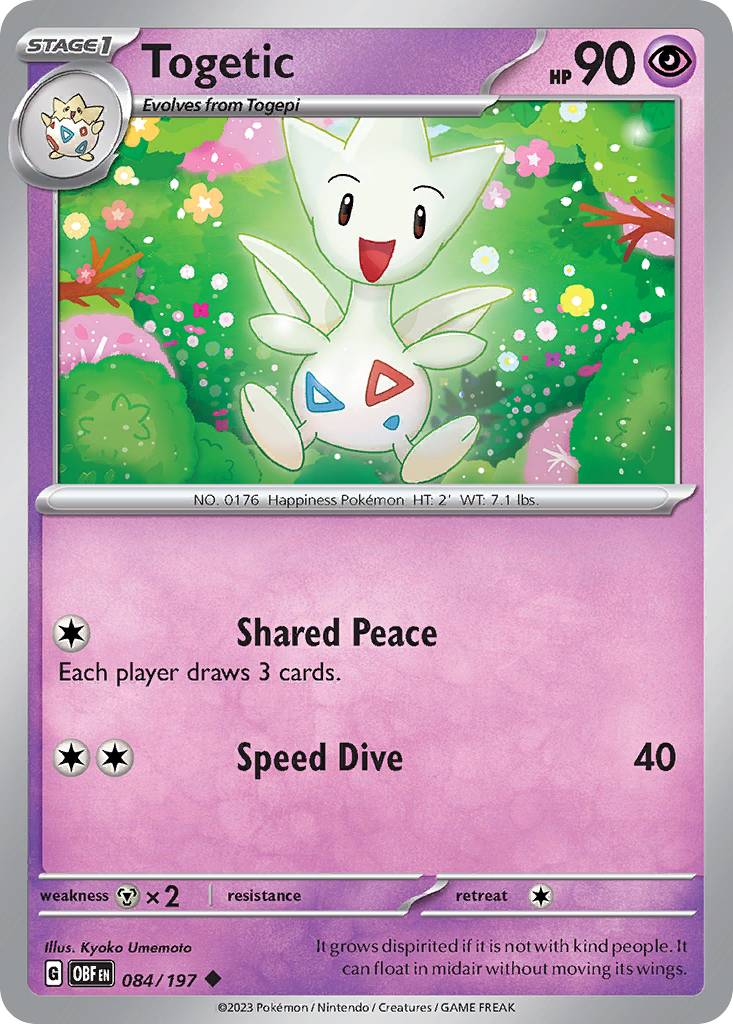 Togetic #84 Obsidian Flames