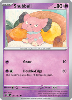 Snubbull #87 Obsidian Flames