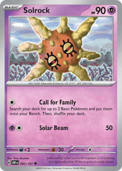 Solrock #93 Obsidian Flames