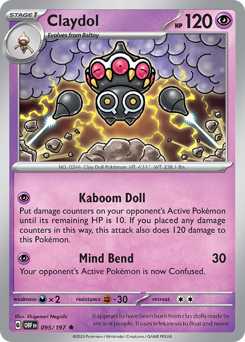 Claydol #95 Obsidian Flames