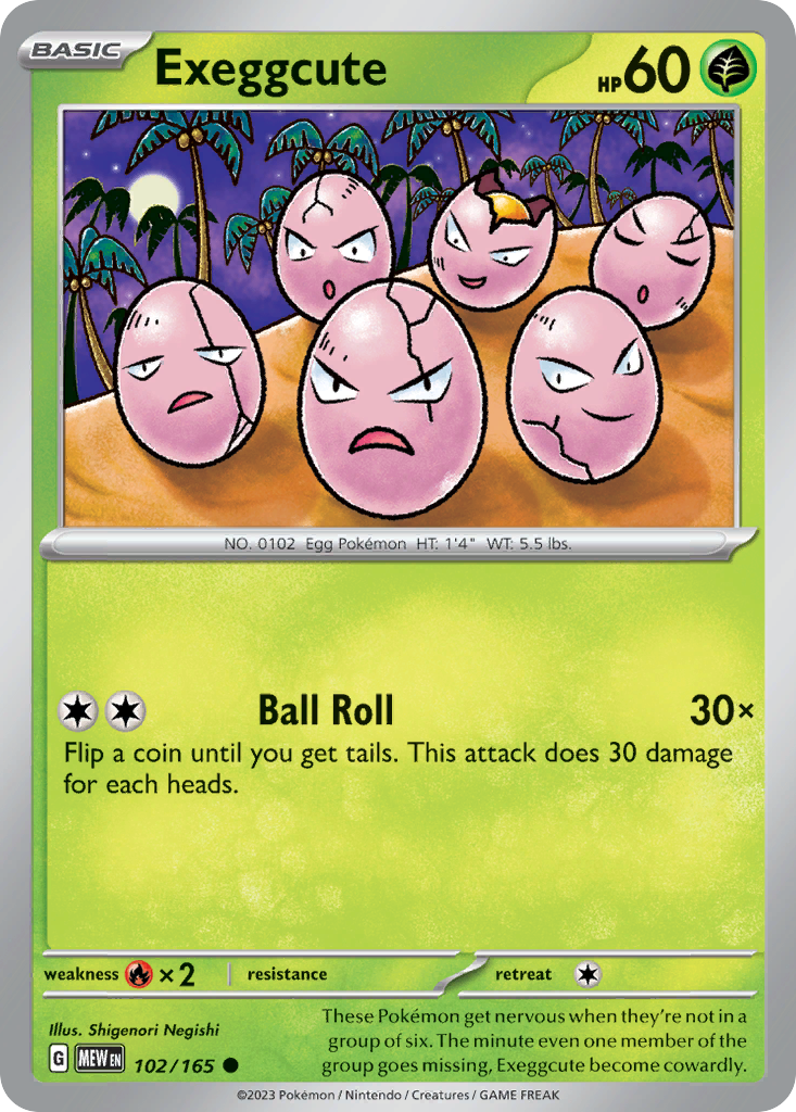 Exeggcute #102 151