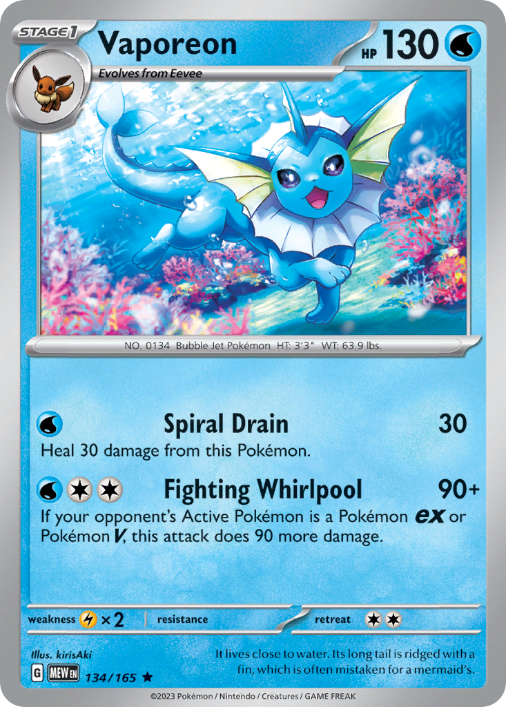 Vaporeon #134 151