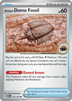 Antique Dome Fossil #152 151