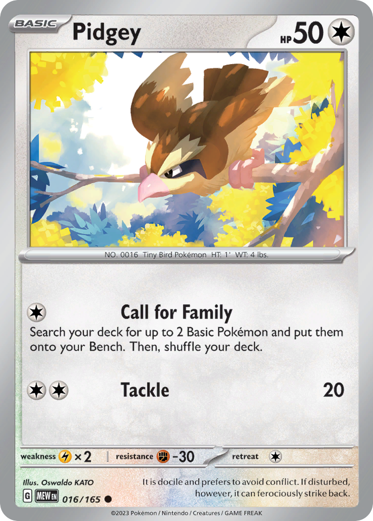 Pidgey #16 151