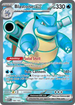 Blastoise ex #184 151