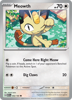 Meowth #52 151