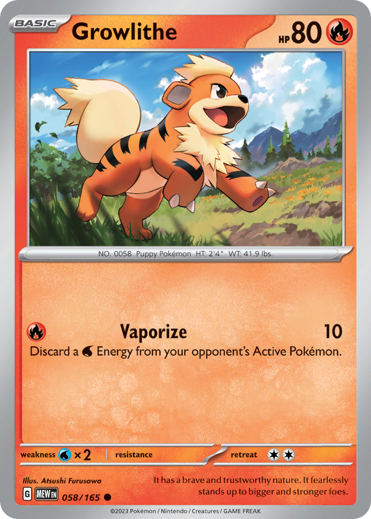 Growlithe #58 151