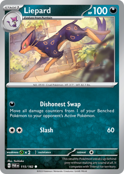 Liepard #115 Paradox Rift