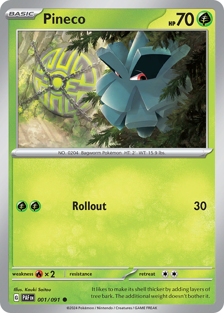 Pineco #1 Paldean Fates