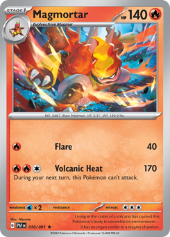 Magmortar #10 Paldean Fates