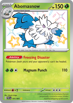 Abomasnow #101 Paldean Fates