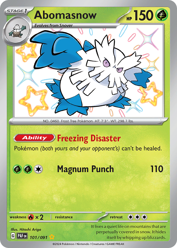 Abomasnow #101 Paldean Fates