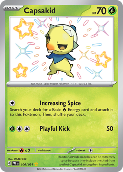 Capsakid #106 Paldean Fates