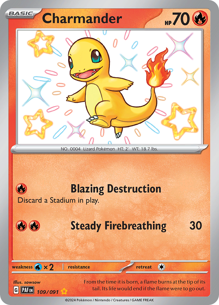 Charmander #109 Paldean Fates