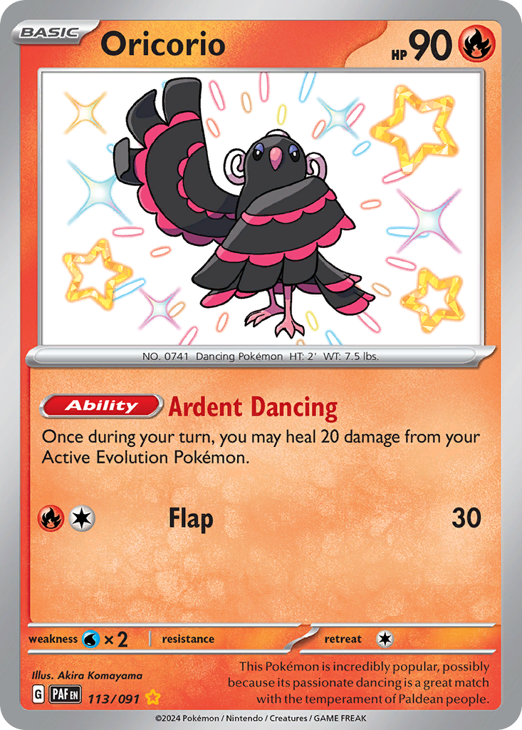 Oricorio #113 Paldean Fates