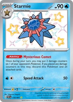 Starmie #119 Paldean Fates