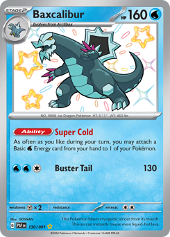 Baxcalibur #130 Paldean Fates