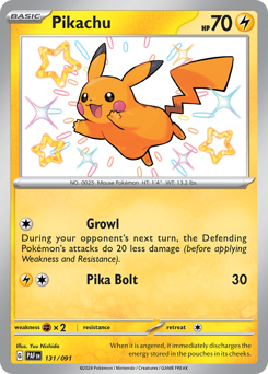 Pikachu #131 Paldean Fates