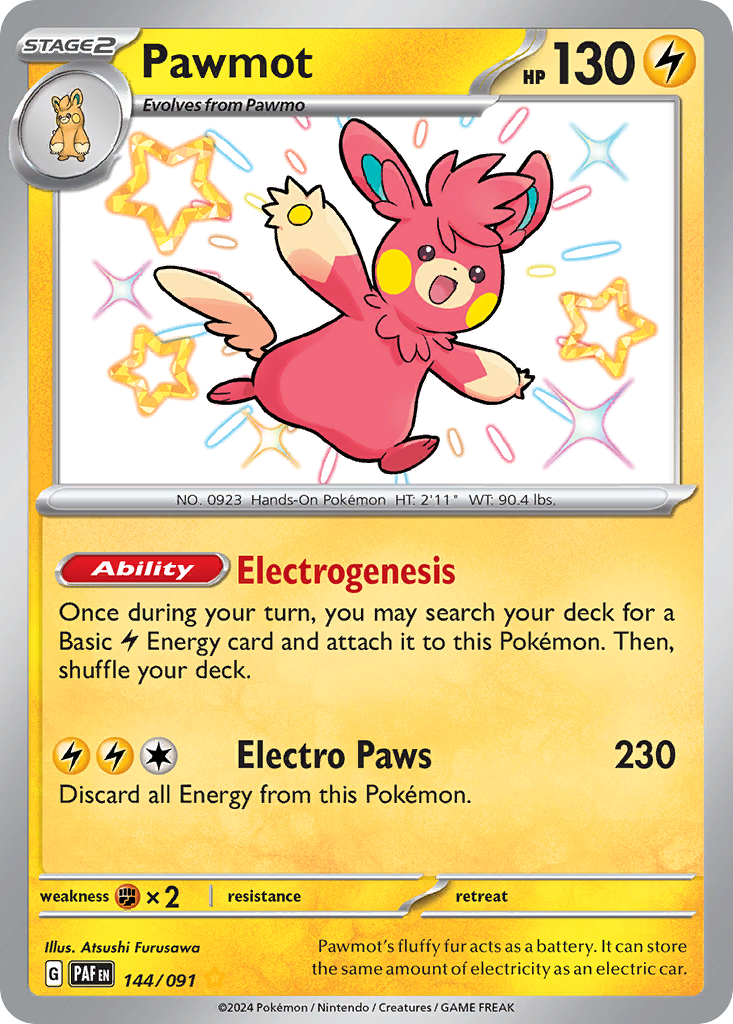 Pawmot #144 Paldean Fates