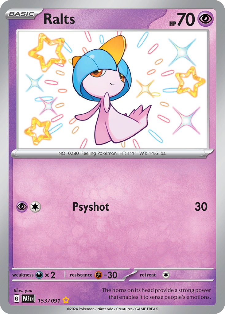 Ralts #153 Paldean Fates